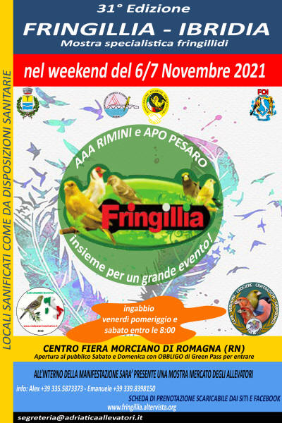 Locandina Fringillia 2021
