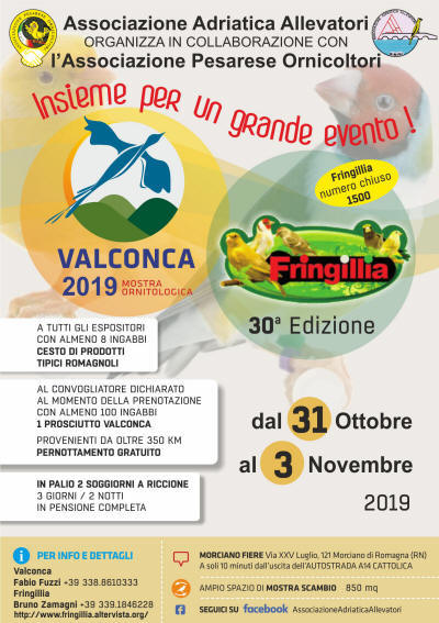 Mostra Fringillia Valconca 2019